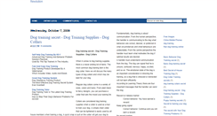 Desktop Screenshot of dog-training-secrets2.blogspot.com