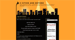 Desktop Screenshot of 3citiesandbeyond.blogspot.com