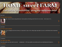 Tablet Screenshot of homesweetfarm.blogspot.com