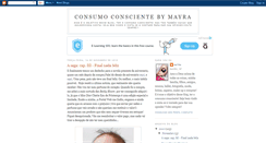 Desktop Screenshot of consumoconscientebymayra.blogspot.com