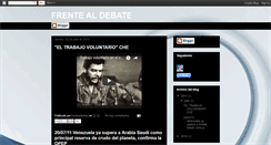 Desktop Screenshot of frentealdebate.blogspot.com
