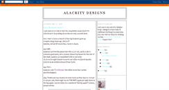 Desktop Screenshot of alacritydesignsblog.blogspot.com