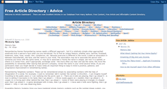 Desktop Screenshot of advicearticle.blogspot.com