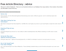 Tablet Screenshot of advicearticle.blogspot.com