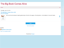 Tablet Screenshot of bigbookcomesalive.blogspot.com