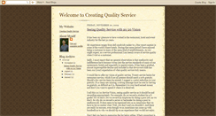 Desktop Screenshot of creatingqualityservice.blogspot.com