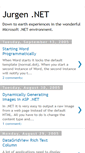 Mobile Screenshot of jurgendotnet.blogspot.com