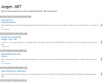 Tablet Screenshot of jurgendotnet.blogspot.com