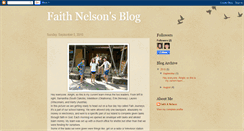 Desktop Screenshot of faithnelsonsblog.blogspot.com