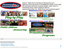 Tablet Screenshot of announcerjoeblog.blogspot.com