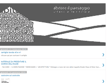 Tablet Screenshot of abitareilpaesaggio.blogspot.com