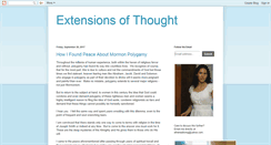 Desktop Screenshot of extensionsofthought.blogspot.com