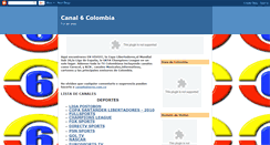 Desktop Screenshot of canal6colombia.blogspot.com