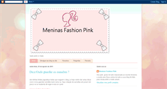 Desktop Screenshot of meninasfashionpink.blogspot.com