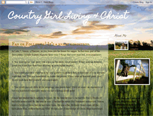 Tablet Screenshot of countrygirlliving4christ.blogspot.com