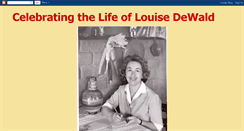 Desktop Screenshot of louisedewald.blogspot.com