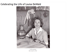 Tablet Screenshot of louisedewald.blogspot.com