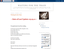 Tablet Screenshot of imwaitingforthetrain.blogspot.com