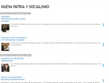 Tablet Screenshot of nuevapatriaysocialismo.blogspot.com