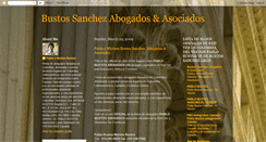 Desktop Screenshot of bustossanchezabogados.blogspot.com