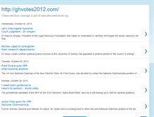 Tablet Screenshot of ghanaelections.blogspot.com