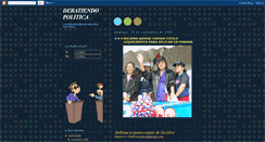 Desktop Screenshot of debatiendopolitica.blogspot.com