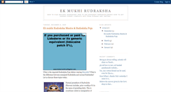 Desktop Screenshot of ekmukhi-rudraksha.blogspot.com