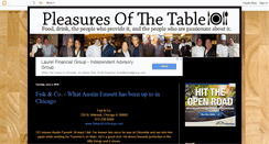 Desktop Screenshot of pleasuresofthetable.blogspot.com