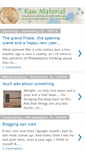 Mobile Screenshot of myrawmaterial.blogspot.com