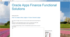 Desktop Screenshot of oracleappsfinancefunctionalworld.blogspot.com