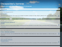 Tablet Screenshot of discapacidadybarreras.blogspot.com