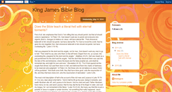 Desktop Screenshot of kingjamesbibleblog.blogspot.com