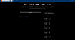 Desktop Screenshot of bigseanstransformation.blogspot.com