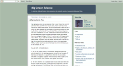 Desktop Screenshot of bigscreenscience.blogspot.com