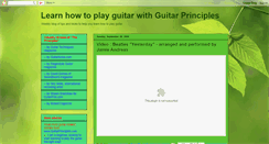 Desktop Screenshot of guitarprinciples.blogspot.com