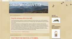 Desktop Screenshot of muntanyaues.blogspot.com