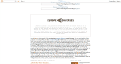 Desktop Screenshot of europeconverses.blogspot.com