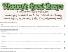 Tablet Screenshot of mommyescape.blogspot.com