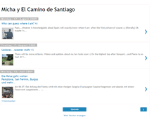 Tablet Screenshot of michaelcaminodesantiago.blogspot.com