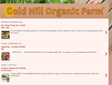 Tablet Screenshot of goldhill-organic-farm.blogspot.com