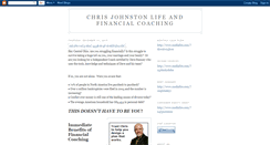Desktop Screenshot of chrisjohnstoncoaching.blogspot.com