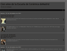 Tablet Screenshot of escueladeceramicademadridcentenario.blogspot.com