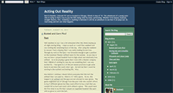 Desktop Screenshot of actingoutreality.blogspot.com