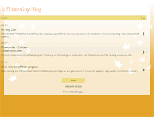 Tablet Screenshot of affiliateguyblog.blogspot.com