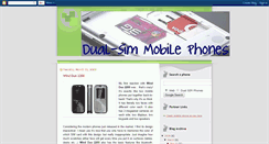 Desktop Screenshot of dual-sim-phones.blogspot.com