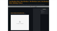 Desktop Screenshot of jaykhodiyarma.blogspot.com