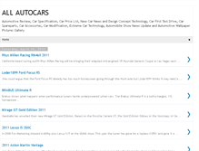 Tablet Screenshot of allautocars.blogspot.com