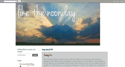 Desktop Screenshot of likethenoonday.blogspot.com