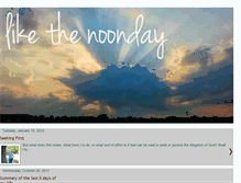 Tablet Screenshot of likethenoonday.blogspot.com