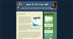 Desktop Screenshot of how-to-fix-wii.blogspot.com